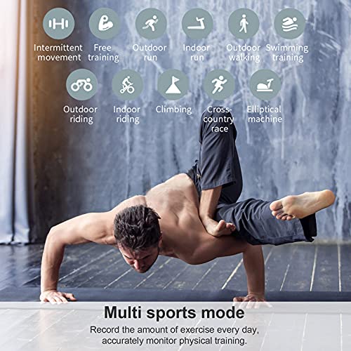 ISZPLUSH Smart Watch, Fitness Smartwatch Monitor, Activity Tracker with 1.7" ...