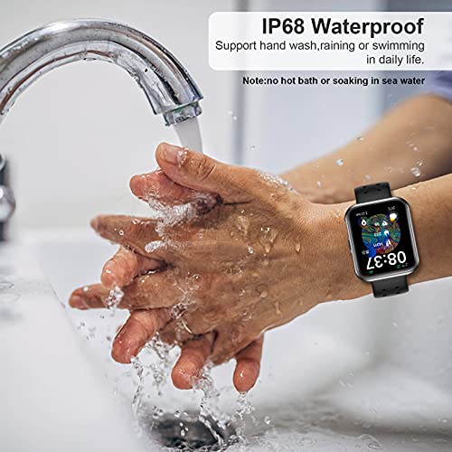 ISZPLUSH Smart Watch, Fitness Smartwatch Monitor, Activity Tracker with 1.7" ...