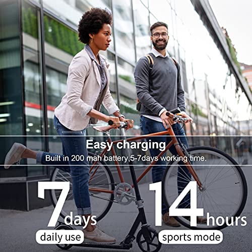 ISZPLUSH Smart Watch, Fitness Smartwatch Monitor, Activity Tracker with 1.7" ...