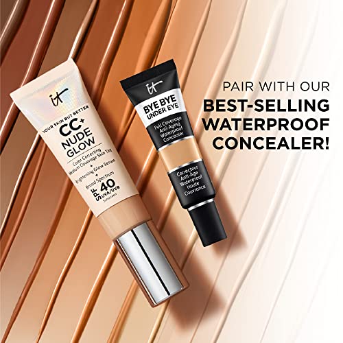 CC+ Nude Glow Lightweight Foundation + Glow Serum with SPF 40 - With Niacinam...