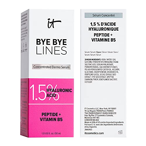 IT Cosmetics Bye Bye Lines 1.5% Hyaluronic Acid Serum - Visibly Plumps Skin &...