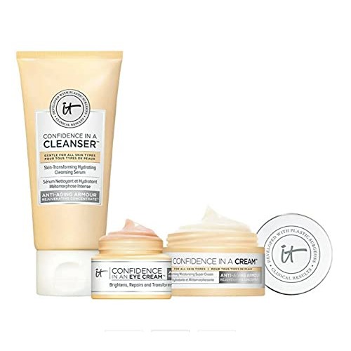 It Cosmetics Set 3 Piece - Your on the go confidence Travel Size Skincare Rou...