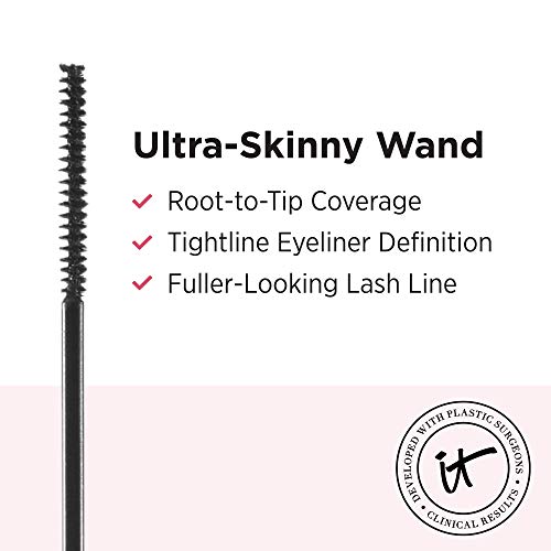 IT Cosmetics Tightline, Black - Waterproof 3-in-1 Lash Primer, Eyeliner & Mas...