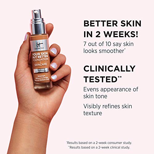 IT Cosmetics Your Skin But Better Foundation + Skincare, Light Neutral 22 - H...