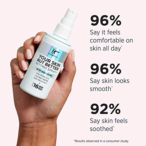 IT Cosmetics Your Skin But Better Setting Spray+ - Protects Makeup, Controls ...