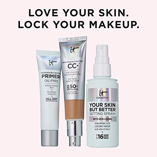 IT Cosmetics Your Skin But Better Setting Spray+ - Protects Makeup, Controls ...