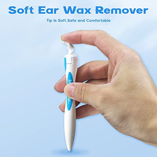 Q Grips Earwax Remover Safe Soft Spiral Ear Wax Removal Tool with 15 Replacem...