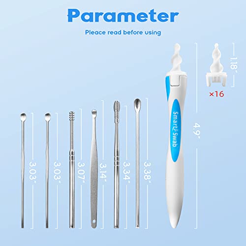 Q Grips Earwax Remover Safe Soft Spiral Ear Wax Removal Tool with 15 Replacem...