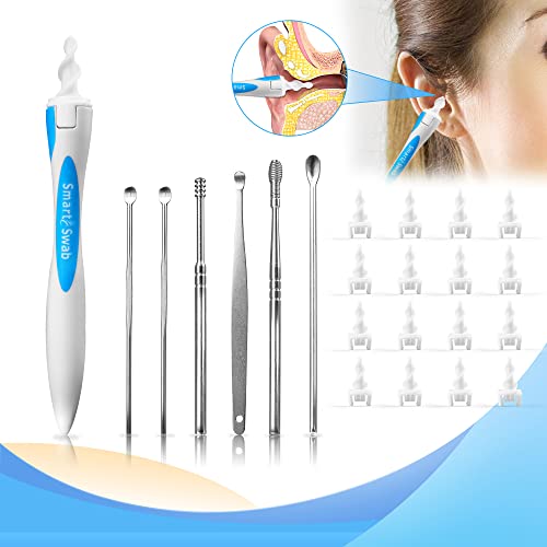 Q Grips Earwax Remover Safe Soft Spiral Ear Wax Removal Tool with 15 Replacem...