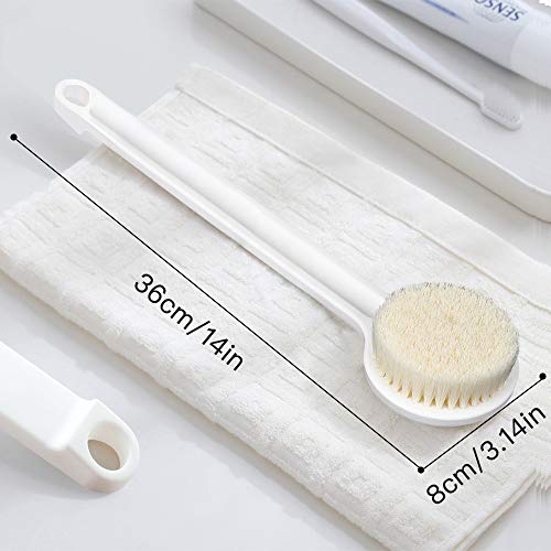 Ithyes Body Brush Dry Brushing Shower Bath Brush Long Handle Gentle Back Skin...