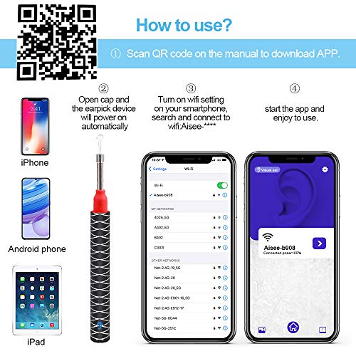 Ear Wax Removal, Earwax Remover Tool with 1080P HD, Waterproof, Easy Use, 3.5...