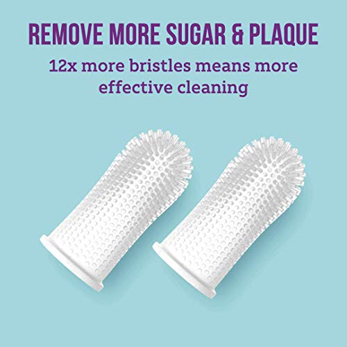 360º Bristle Silicone Baby Finger Toothbrush, 100% BPA Free for Toddlers and ...