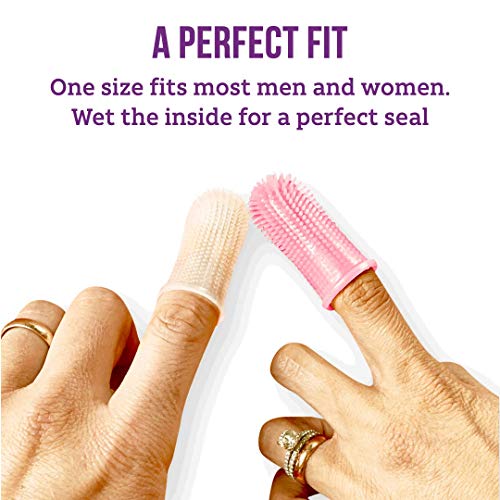 360º Bristle Silicone Baby Finger Toothbrush, 100% BPA Free for Toddlers and ...