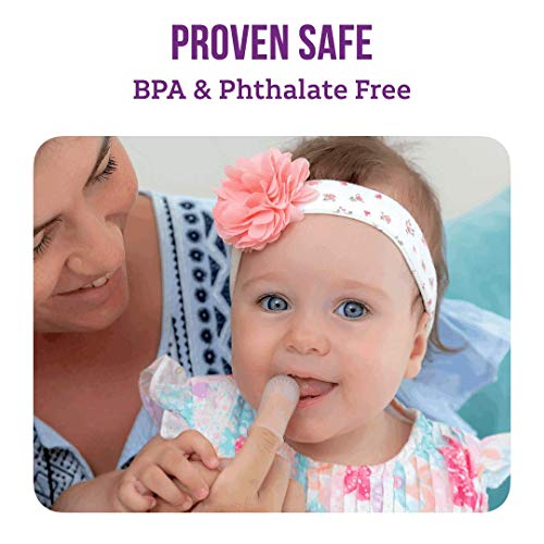 360º Bristle Silicone Baby Finger Toothbrush, 100% BPA Free for Toddlers and ...
