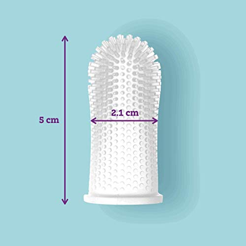 360º Bristle Silicone Baby Finger Toothbrush, 100% BPA Free for Toddlers and ...