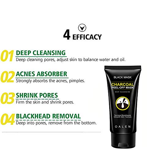 Blackhead Remover Mask Bamboo Activated Charcoal Peel Off Black Head Mask Dee...