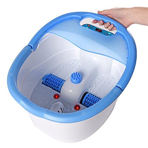 Ivation Foot Spa Massager - Heated Bath, Automatic Massage Rollers, Vibration...