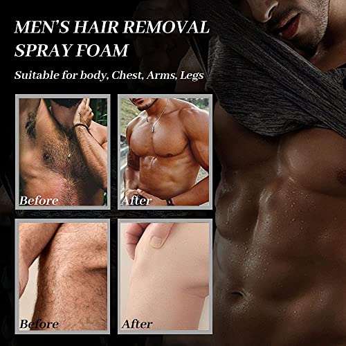 Ivnil Hair Removal Spray Foam For Men Dainty Hair Removal Cream Painless & No...