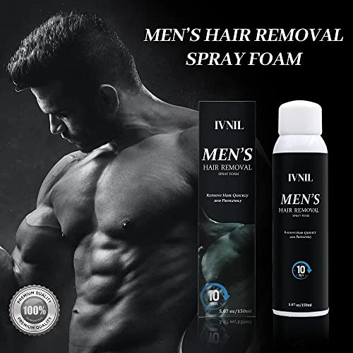 Ivnil Hair Removal Spray Foam For Men Dainty Hair Removal Cream Painless & No...