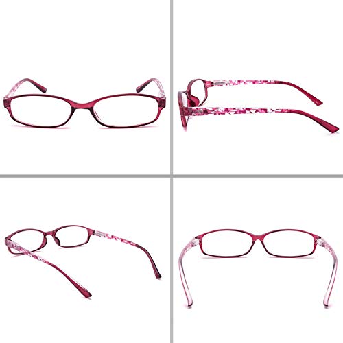 IVNUOYI 6 Pack Reading Glasses Blue Light Blocking,Fashion Ladies Spring Hing...