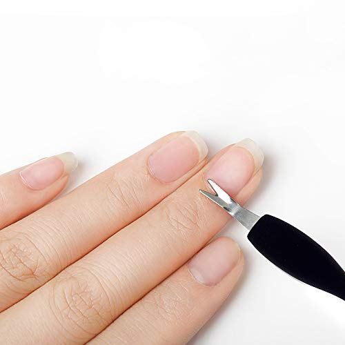 IVON 3 Pack Cuticle Trimmer Pusher Remover, Rubber Tip Gentle on Nail Bed