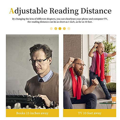 Reading Glass Adjust the Different Power of Each Eyes Spring Hinges Readers H...