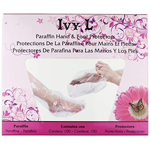100 Pcs Paraffin Wax Thermal Mitt Plastic Therapy Liner Bags for Hand or Foot...