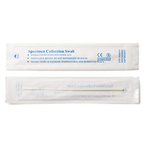 Sterile Nasopharyngeal Flocked Swab, 80mm Break Point, Nylon Flocked Tip (500...