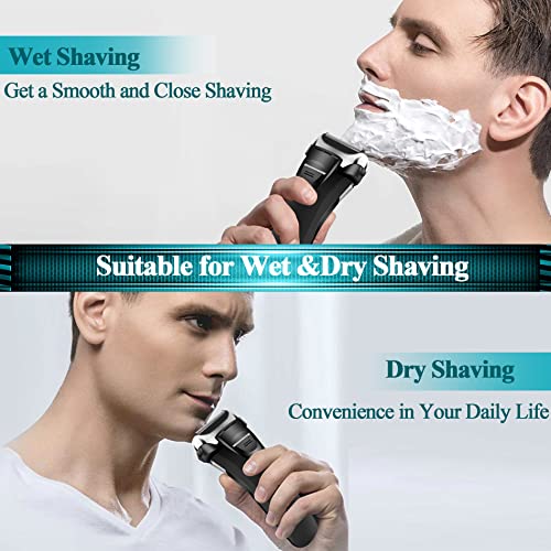 Electric Razor for Men,Shavers for Men Electric Razor Wet Dry,Rechargeable Me...