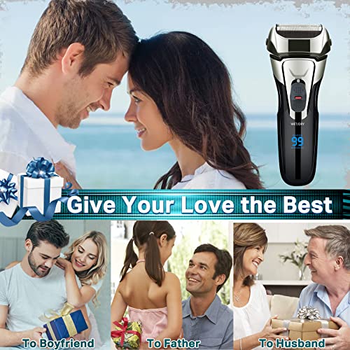 Electric Razor for Men,Shavers for Men Electric Razor Wet Dry,Rechargeable Me...