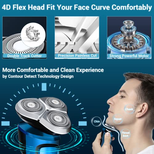 iwoole Electric Razor for Men,Electric Shavers for Men Wet Dry,Rechargeable M...