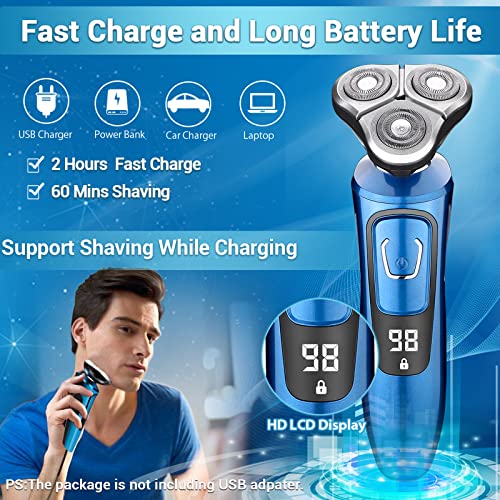 iwoole Electric Razor for Men,Electric Shavers for Men Wet Dry,Rechargeable M...
