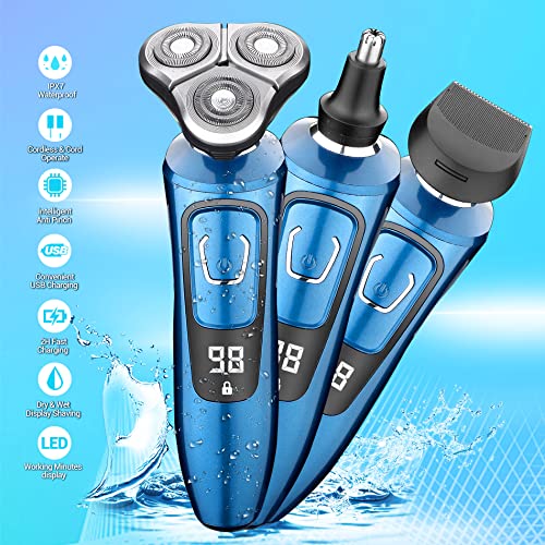 iwoole Electric Razor for Men,Electric Shavers for Men Wet Dry,Rechargeable M...
