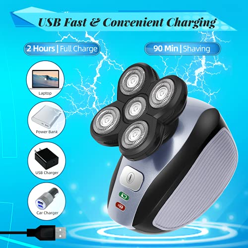 iwoole Head Shaver for Bald Men,5 in 1 Electric Shavers for Bald Head Cordles...