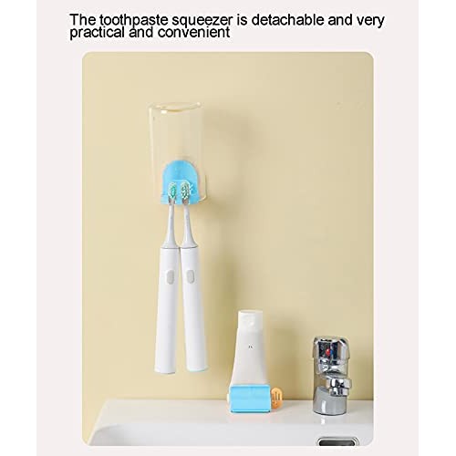 IXIGER Toothpaste Tube Squeezer,Wall-Mounted Toothpaste Dispenser Manual Toot...