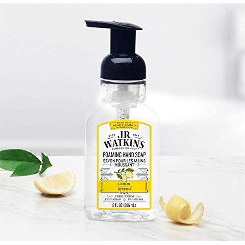 J.R. Watkins Foaming Hand Soap, Lemon, Scented Foam Handsoap for Bathroom or ...