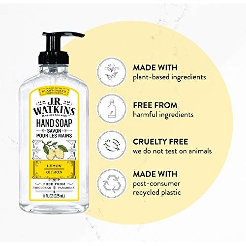 J.R. Watkins Gel Hand Soap, Scented Liquid Hand Wash for Bathroom or?Kitchen,...