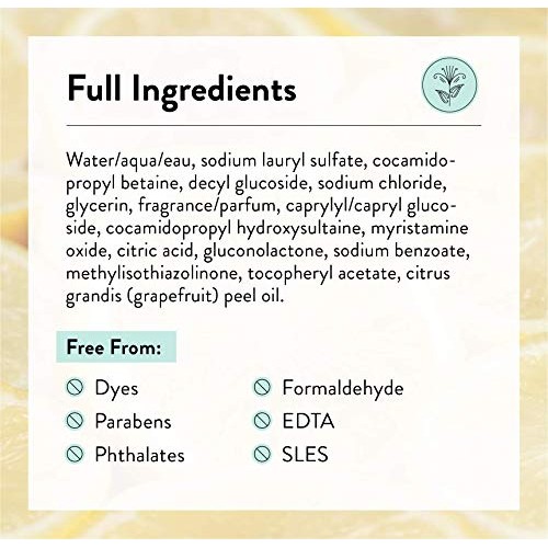 JR Watkins Gel Hand Soap Refill Pouch, Lemon, 6 Pack, Scented Liquid Hand Was...