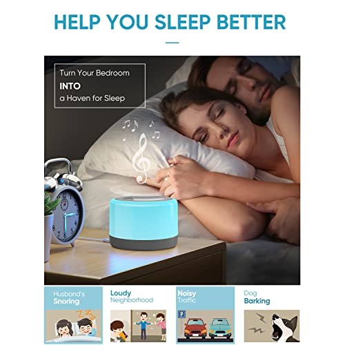 White Noise Machine for Sleeping Baby Kids, Sound Machine with Night Light, 1...