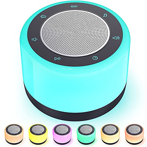 White Noise Machine for Sleeping Baby Kids, Sound Machine with Night Light, 1...