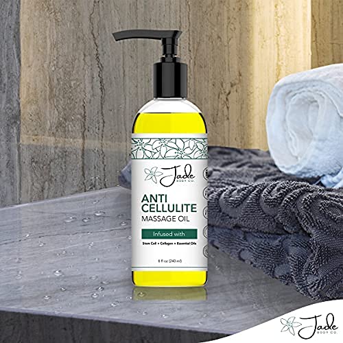 All Natural Anti-Cellulite Massage Oil Infused with Collagen & Stem Cell Cupp...