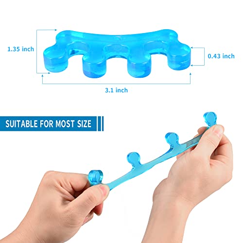 JADE KIT Toe Separator - 2 Packs - Silicone Bunion Pads for Overlapping Toes ...