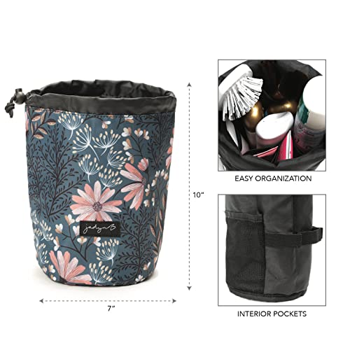 Jadyn B Cinch Top Compact Travel Makeup Bag and Cosmetic Organizer for Women ...
