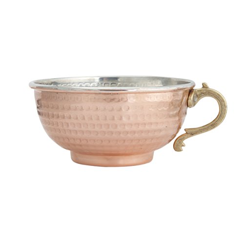 JAIRESTONE Copper Shaving Bowl and Cup - Turkish Hand Hammered Shaving Bowl -...