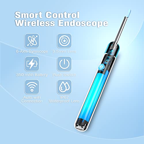 JAJALUYA Ear Wax Removal Endoscope,Earwax Remover Tool,Ear Wax Remover with C...