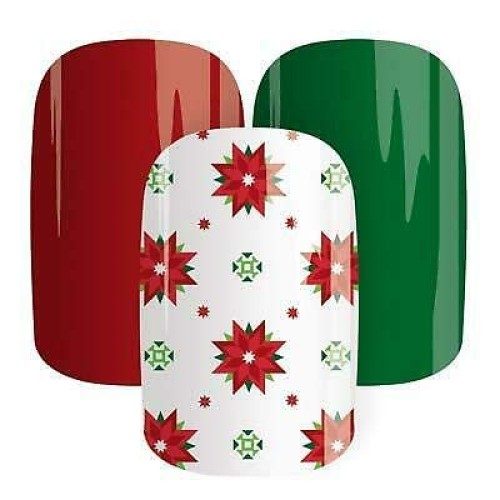 POINSETTIA ON POINT - Jamberry Gel Strips - No Heat or Light Curing Required ...