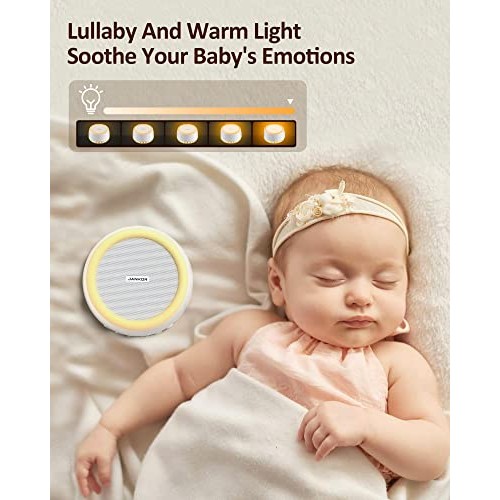 JANKOR White Noise Machine and Bluetooth Speaker, Sleep Sound Machine with 32...