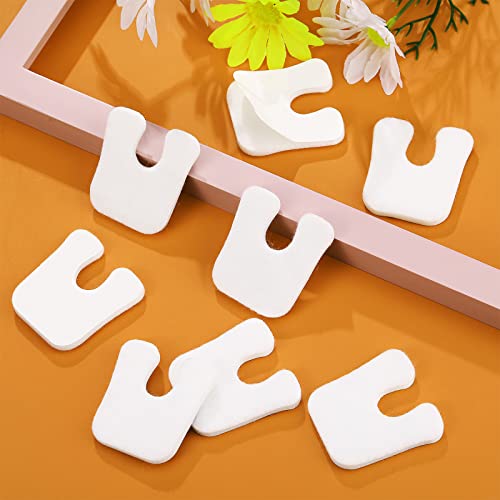 80 Pieces U Shaped Felt Callus Pads Soft Callus Cushions Self Adhesive Foot P...