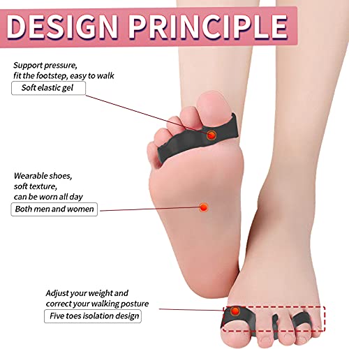 Toe Spacers,Toe Separators for Overlapping Toes,Correct Toes,Hammer Toe Corre...