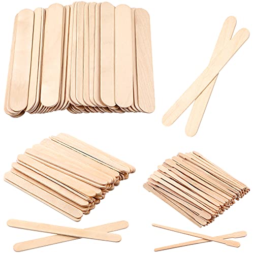 200 Pcs Assorted Style Eyebrow Wax Sticks Waxing Applicator Wooden Wax Spatul...